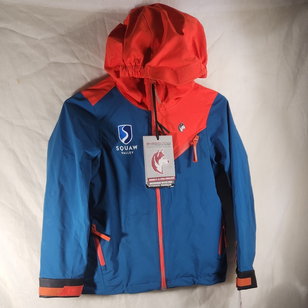Shred Dog Jacket Sz 8 Squaw Valley Stars Mighty Hardshell